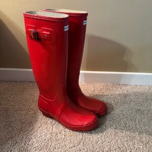 Hunter Red Women's Rain Boots